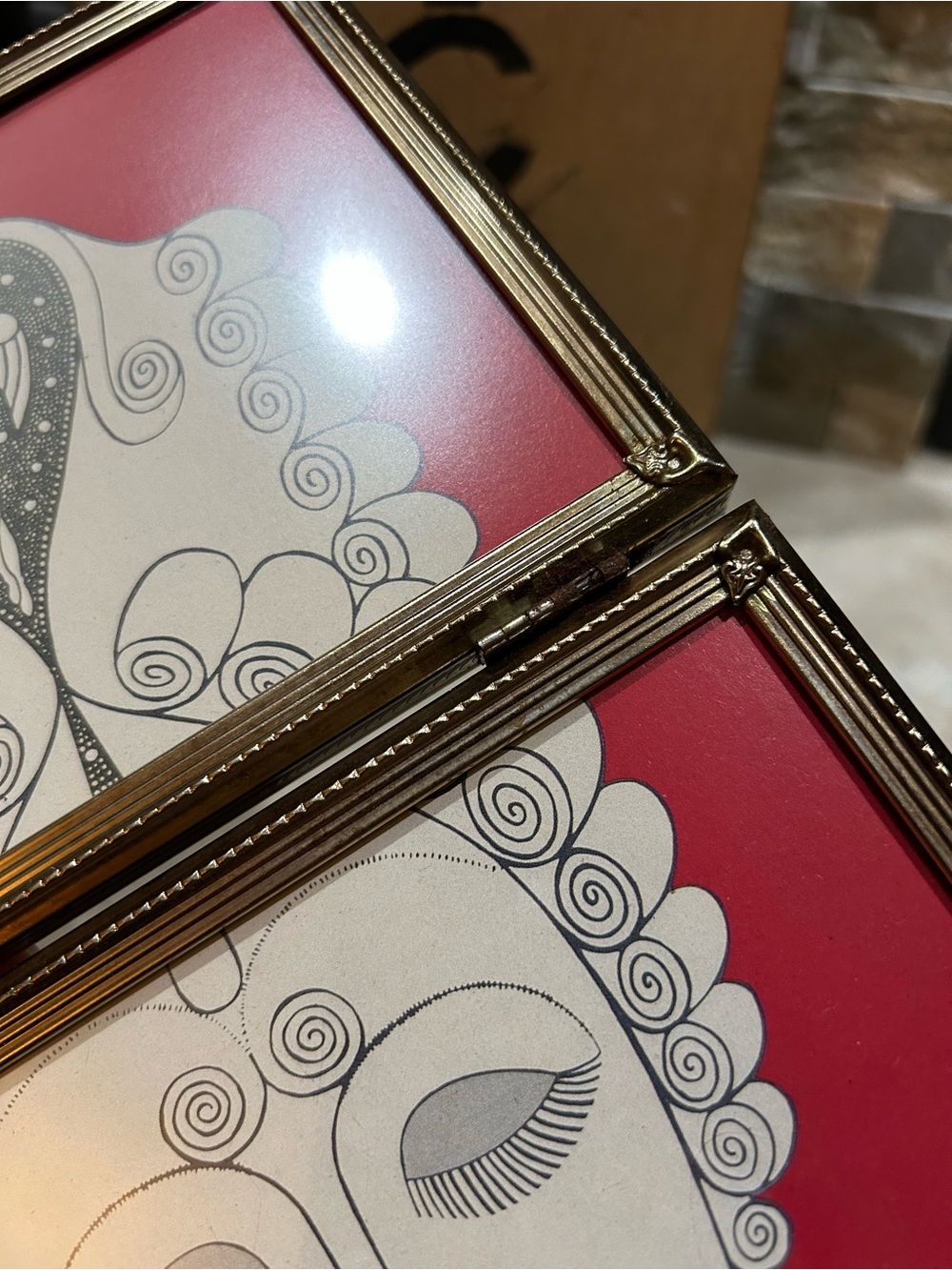 ERTE Vintage Book Print- “Amoureuse” Framed Art - Picture 9 of 16